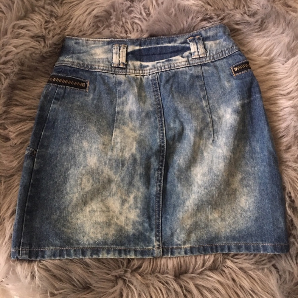Y2k Bratz Zippered Denim Skirt - Picture 2 of 2